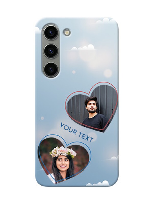 Custom Samsung Galaxy S23 5G Phone Cases: Blue Color Couple Design 