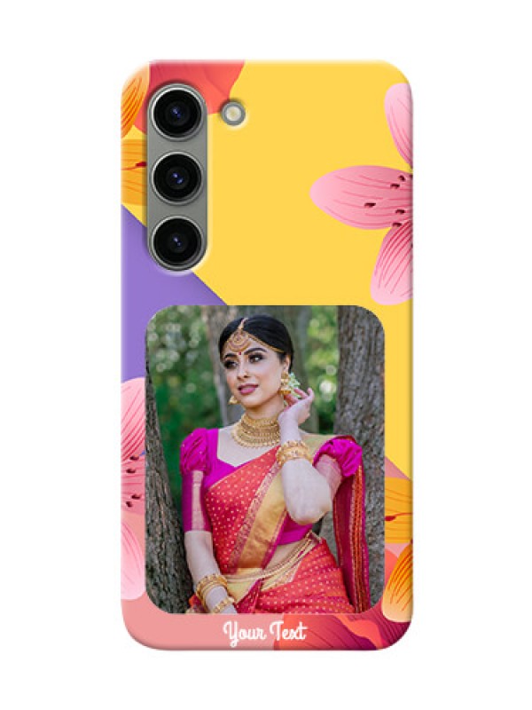 Custom Samsung Galaxy S23 5G Mobile Covers: 3 Image With Vintage Floral Design