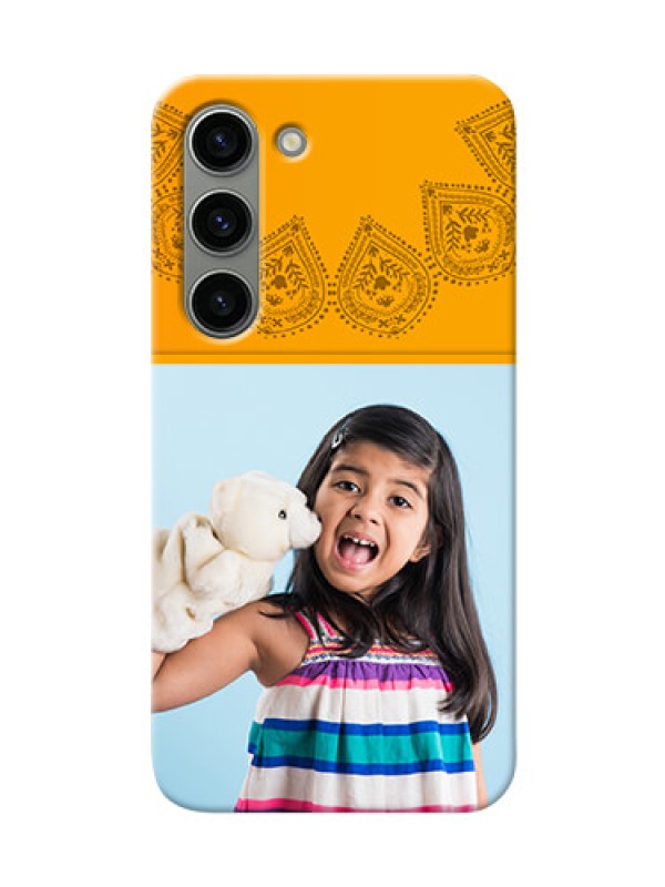 Custom Samsung Galaxy S23 5G custom mobile back covers: Photo Wedding Design 