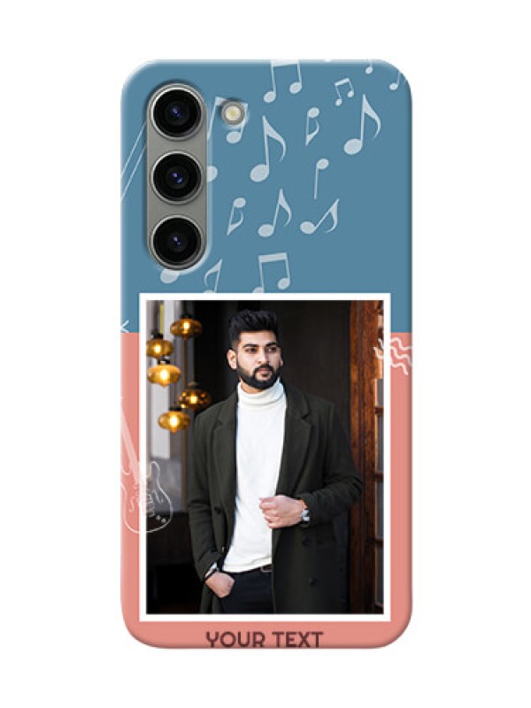 Custom Samsung Galaxy S23 5G Phone Back Covers with Color Musical Note Design