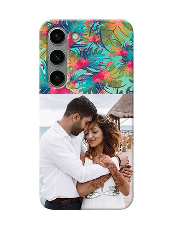 Custom Samsung Galaxy S23 5G Personalized Phone Cases: Watercolor Floral Design