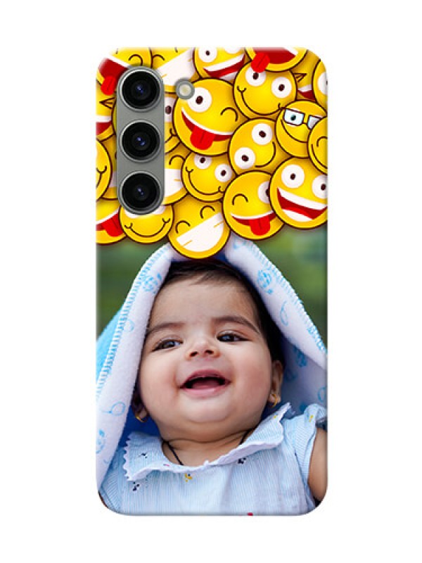 Custom Samsung Galaxy S23 5G Custom Phone Cases with Smiley Emoji Design