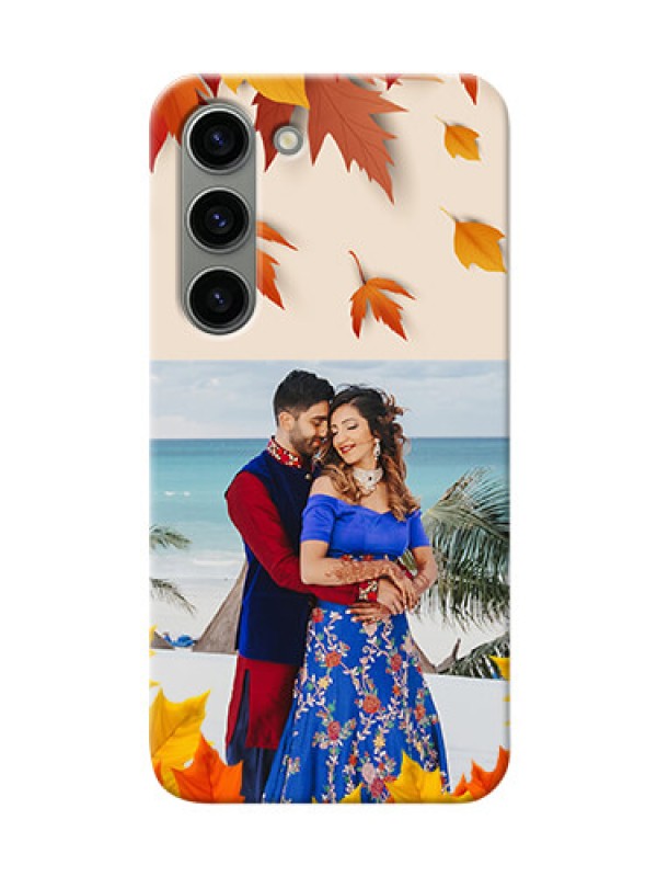 Custom Samsung Galaxy S23 5G Mobile Phone Cases: Autumn Maple Leaves Design