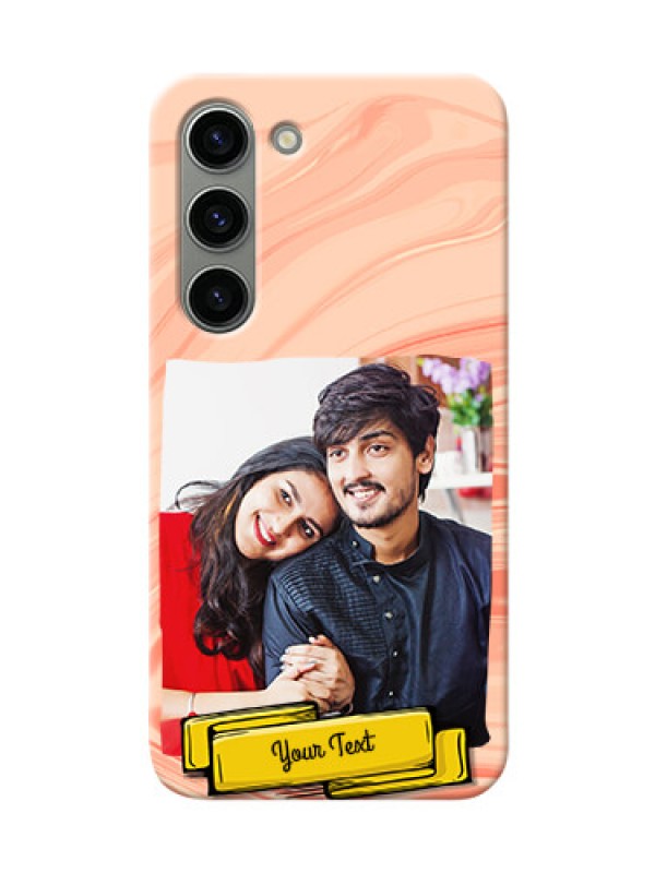 Custom Samsung Galaxy S23 5G Customized Phone Cases: Marble Texture Design