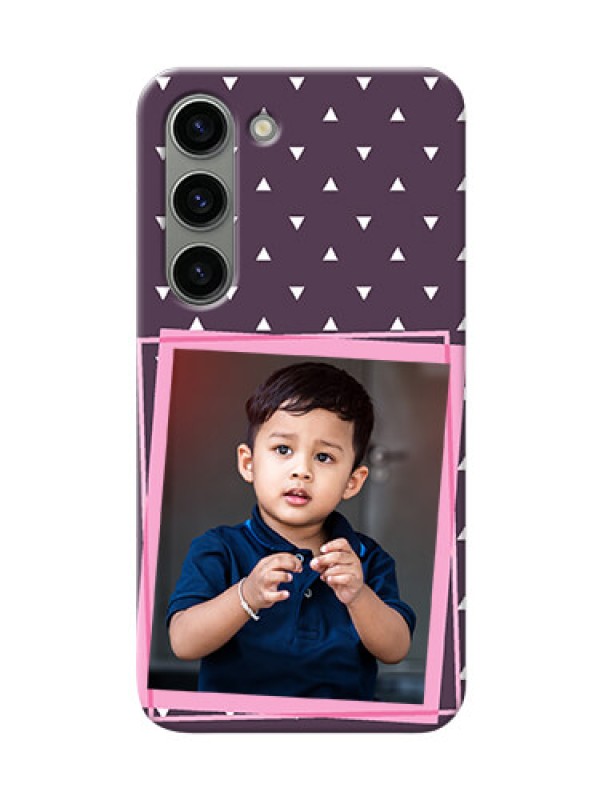 Custom Samsung Galaxy S23 5G Phone Cases: Triangle Pattern Dotted Design