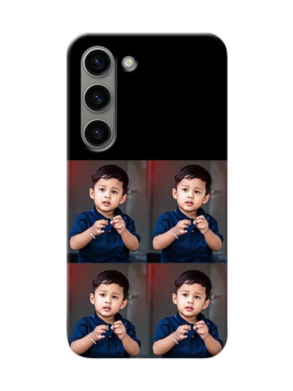 Custom Samsung Galaxy S23 5G 4 Image Holder on Mobile Cover