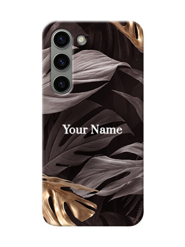 Custom Galaxy S23 5G Mobile Back Covers: Wild Leaves digital paint Design