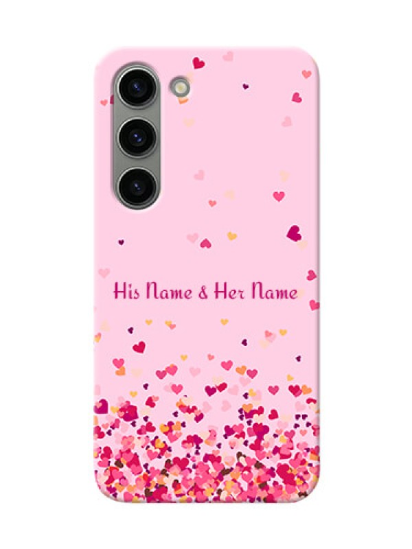 Custom Galaxy S23 5G Phone Back Covers: Floating Hearts Design