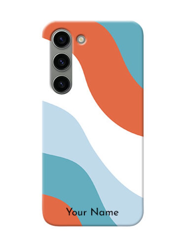 Custom Galaxy S23 5G Mobile Back Covers: coloured Waves Design