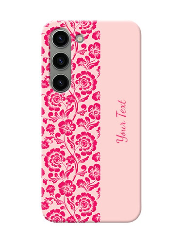 Custom Galaxy S23 5G Phone Back Covers: Attractive Floral Pattern Design