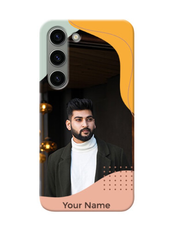 Custom Galaxy S23 5G Custom Phone Cases: Tri-coloured overlay design