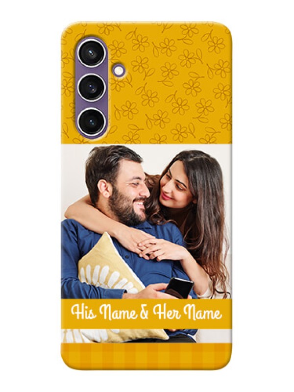 Custom Galaxy S23 FE 5G mobile phone covers: Yellow Floral Design