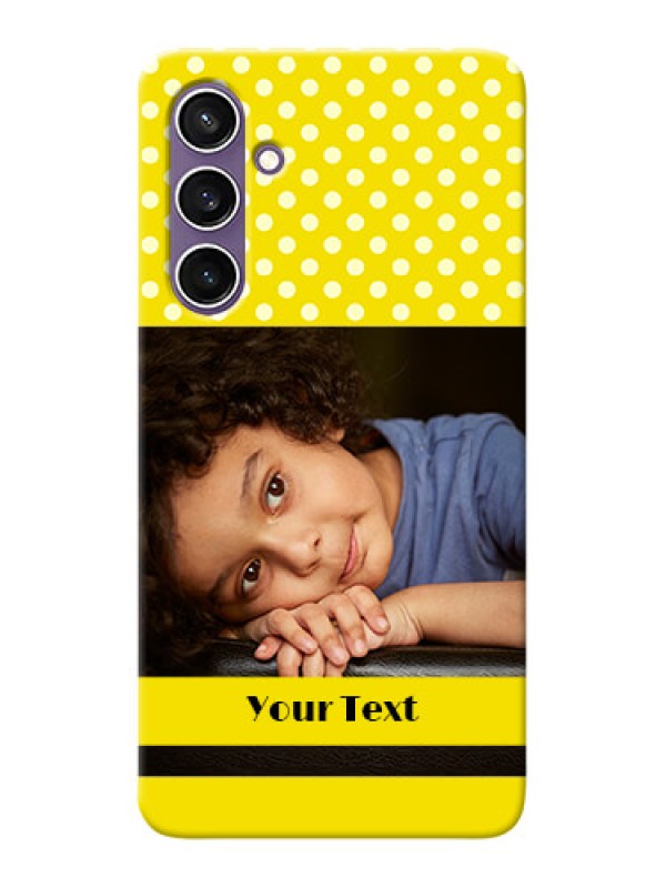 Custom Galaxy S23 FE 5G Custom Mobile Covers: Bright Yellow Case Design