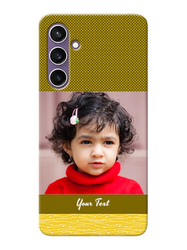 Custom Galaxy S23 FE 5G custom mobile back covers: Simple Green Color Design