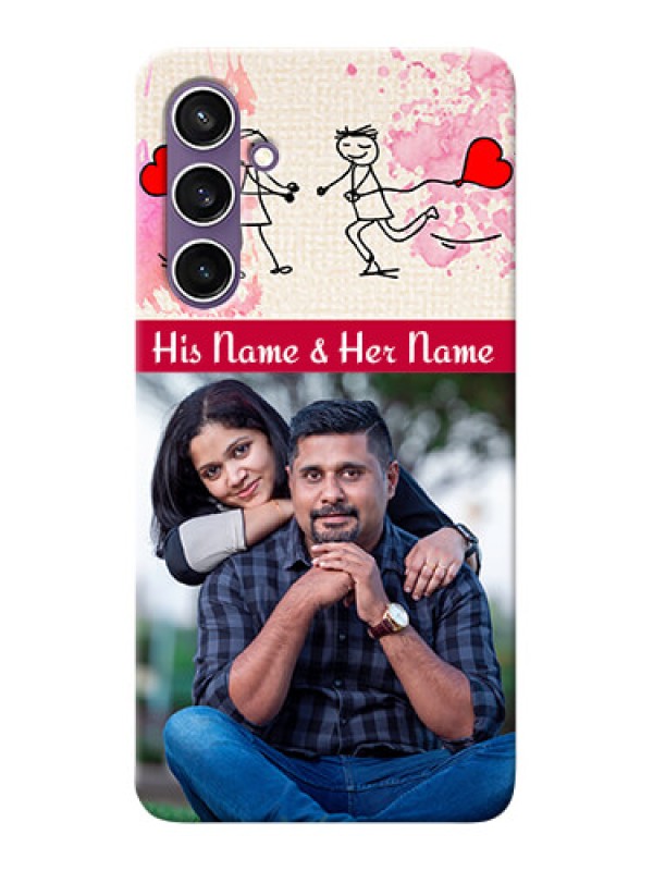 Custom Galaxy S23 FE 5G phone back covers: You and Me Case Design