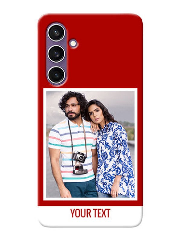 Custom Galaxy S23 FE 5G mobile phone covers: Simple Red Color Design