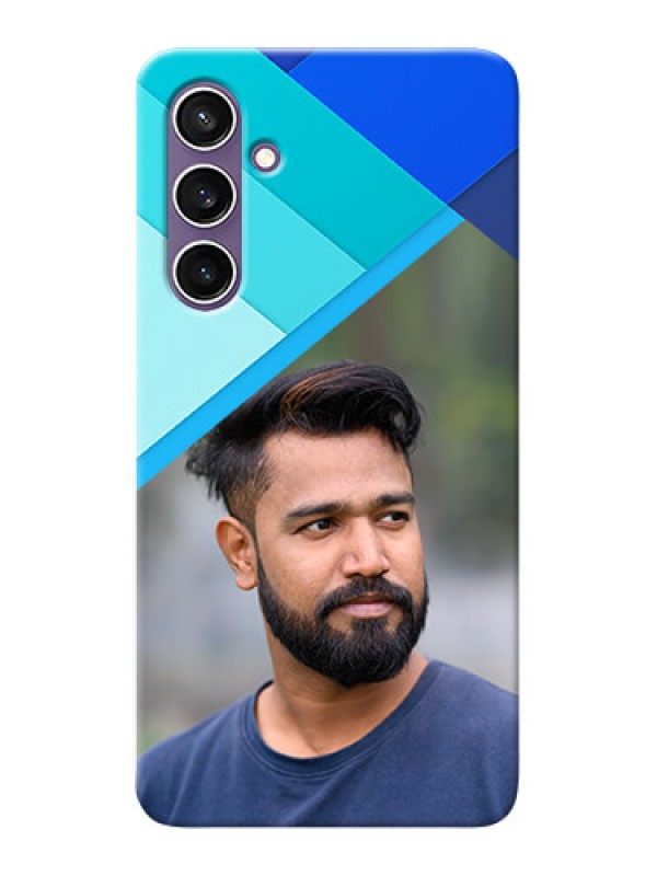 Custom Galaxy S23 FE 5G Phone Cases Online: Blue Abstract Cover Design