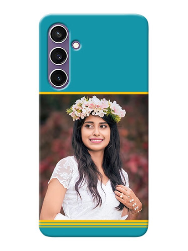 Custom Galaxy S23 FE 5G personalized phone covers: Yellow & Blue Design