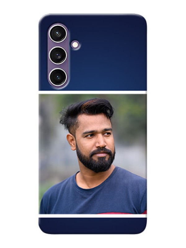 Custom Galaxy S23 FE 5G Mobile Cases: Simple Royal Blue Design