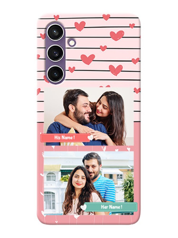Custom Galaxy S23 FE 5G custom mobile covers: Photo with Heart Design