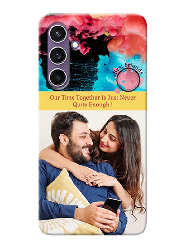 Custom Galaxy S23 FE 5G Mobile Cases: Quote with Acrylic Painting Design