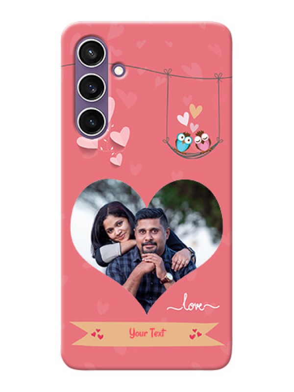 Custom Galaxy S23 FE 5G custom phone covers: Peach Color Love Design