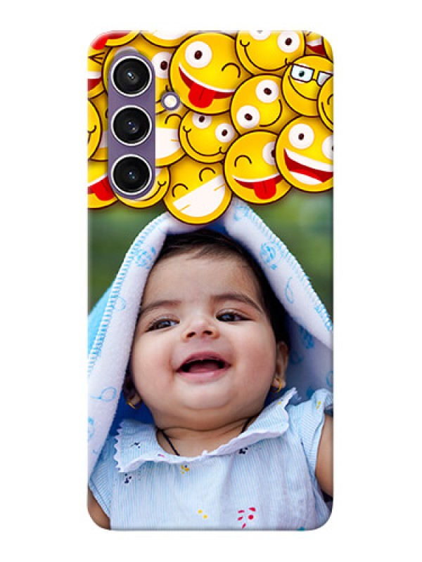 Custom Galaxy S23 FE 5G Custom Phone Cases with Smiley Emoji Design