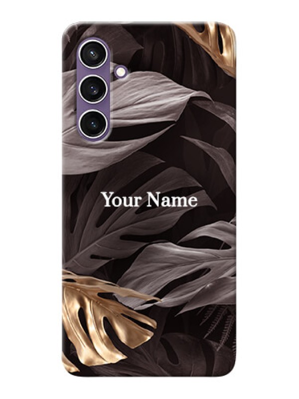 Custom Galaxy S23 FE 5G Personalised Phone Case with Wild Leaves digital paint Design