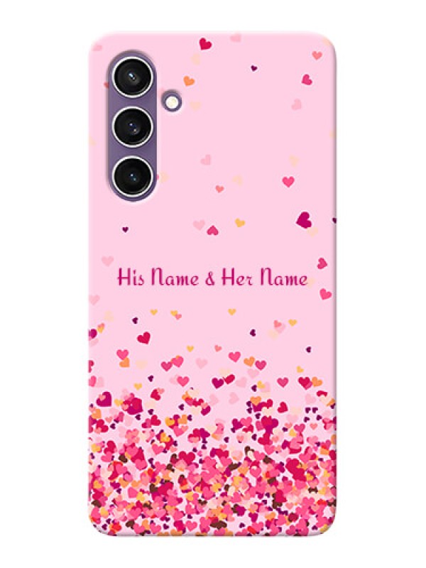 Custom Galaxy S23 FE 5G Photo Printing on Case with Floating Hearts Design