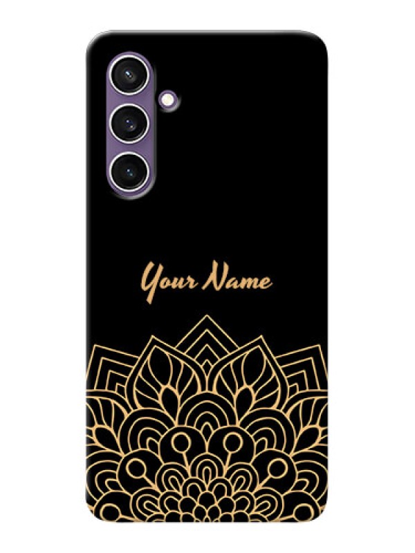 Custom Galaxy S23 FE 5G Custom Phone Case with Golden mandala Design
