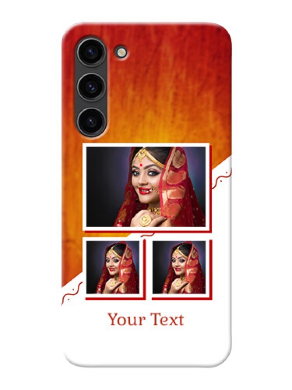 Custom Samsung Galaxy S23 Plus 5G Personalised Phone Cases: Wedding Memories Design 
