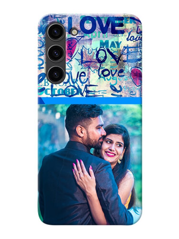 Custom Samsung Galaxy S23 Plus 5G Mobile Covers Online: Colorful Love Design