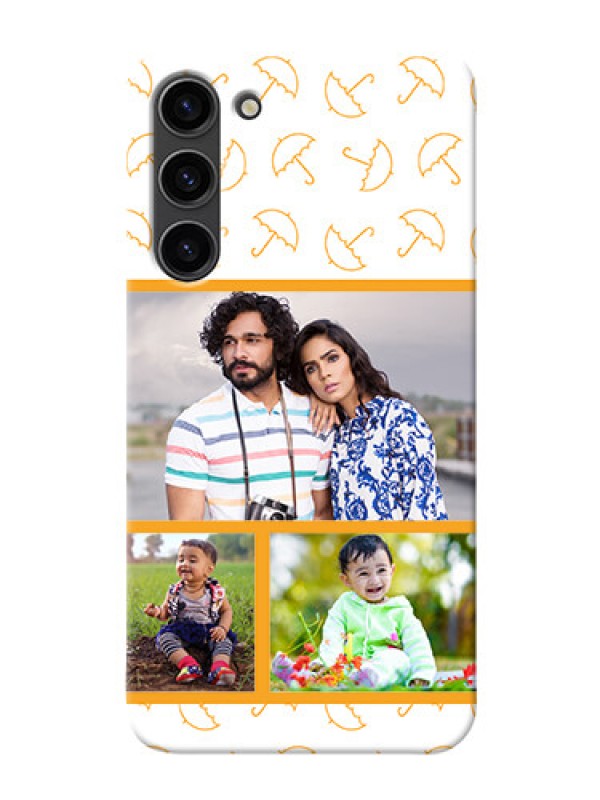 Custom Samsung Galaxy S23 Plus 5G Personalised Phone Cases: Yellow Pattern Design