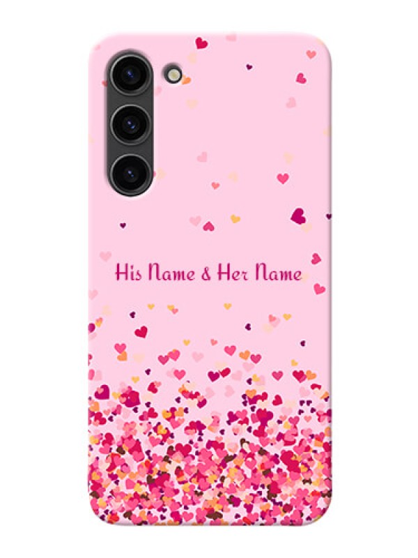 Custom Galaxy S23 Plus 5G Phone Back Covers: Floating Hearts Design