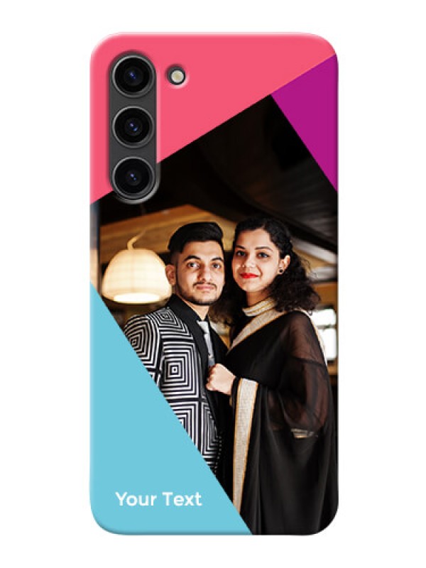Custom Galaxy S23 Plus 5G Custom Phone Cases: Stacked Triple colour Design