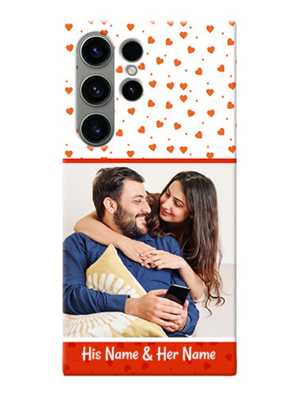 Custom Samsung Galaxy S23 Ultra 5G Phone Back Covers: Orange Love Symbol Design