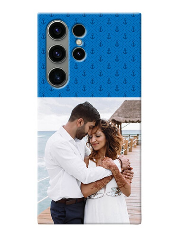 Custom Samsung Galaxy S23 Ultra 5G Mobile Phone Covers: Blue Anchors Design