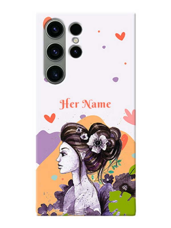 Custom Galaxy S23 Ultra 5G Custom Mobile Case with Woman And Nature Design
