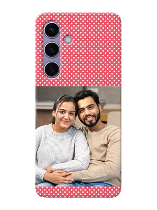 Custom Galaxy S24 5G Custom Mobile Case with White Dotted Design