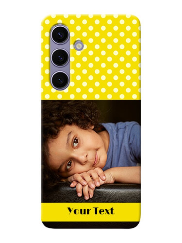 Custom Galaxy S24 5G Custom Mobile Covers: Bright Yellow Case Design