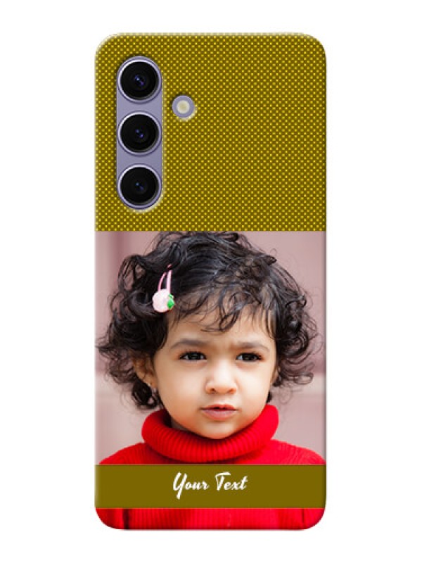 Custom Galaxy S24 5G custom mobile back covers: Simple Green Color Design
