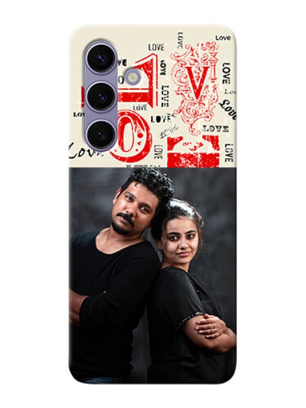 Custom Galaxy S24 5G mobile cases online: Trendy Love Design Case