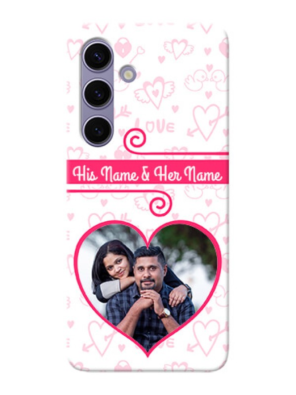 Custom Galaxy S24 5G Personalized Phone Cases: Heart Shape Love Design