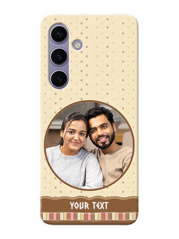 Custom Galaxy S24 5G Mobile Cases: Brown Dotted Mobile Case Design