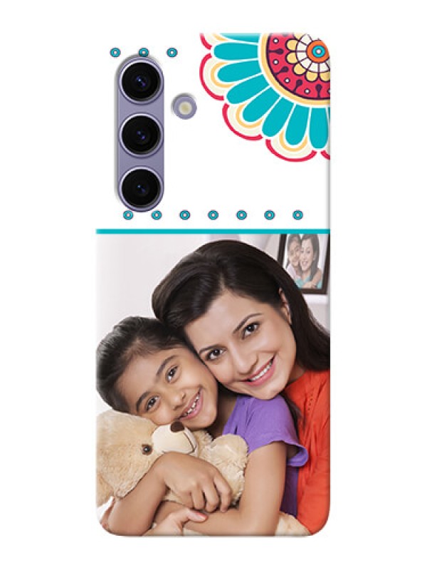 Custom Galaxy S24 5G custom mobile phone cases: Flower Design