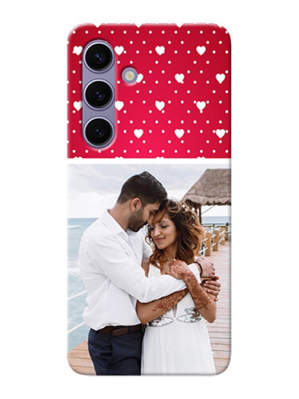 Custom Galaxy S24 5G custom back covers: Hearts Mobile Case Design