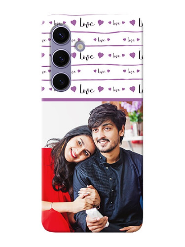 Custom Galaxy S24 5G Mobile Back Covers: Couples Heart Design
