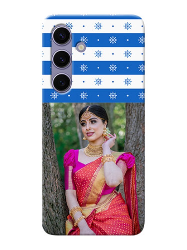 Custom Galaxy S24 5G custom mobile covers: Snow Pattern Design