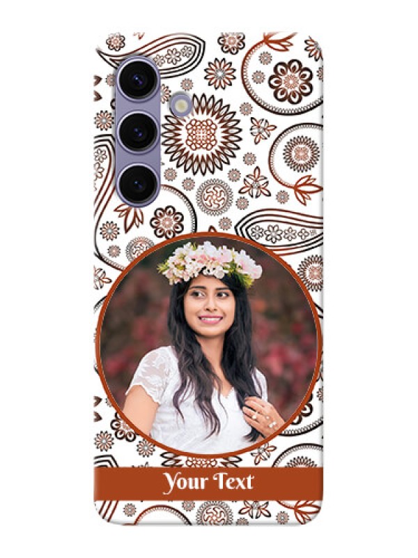 Custom Galaxy S24 5G phone cases online: Abstract Floral Design