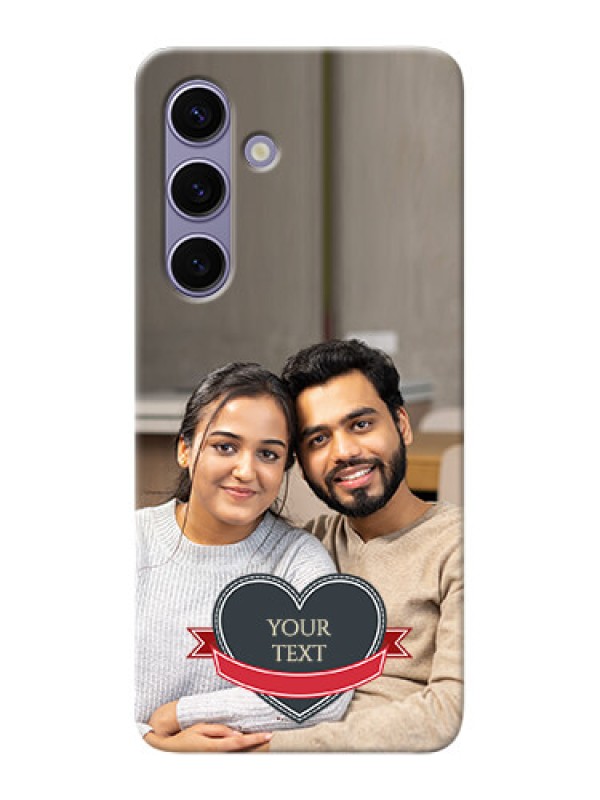 Custom Galaxy S24 5G mobile back covers online: Just Married Couple Design